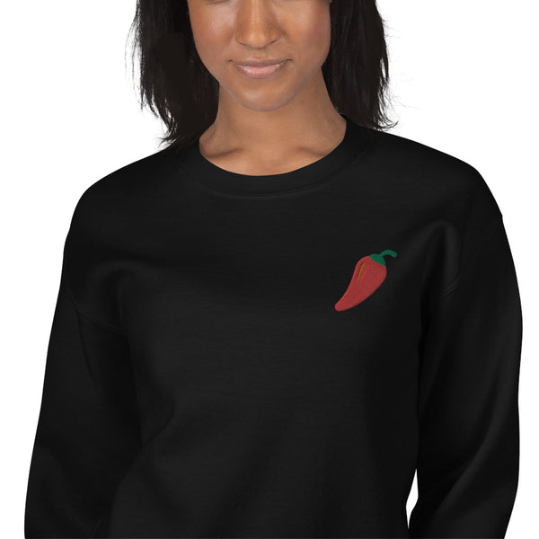 Chili Pepper - Embroidered Sweatshirt