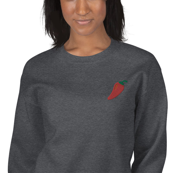 Chili Pepper - Embroidered Sweatshirt